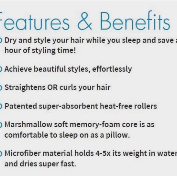 NWOT . Sleep Styler Large rollers for long/thick/curly hair. 8 rollers - Picture 5 of 9